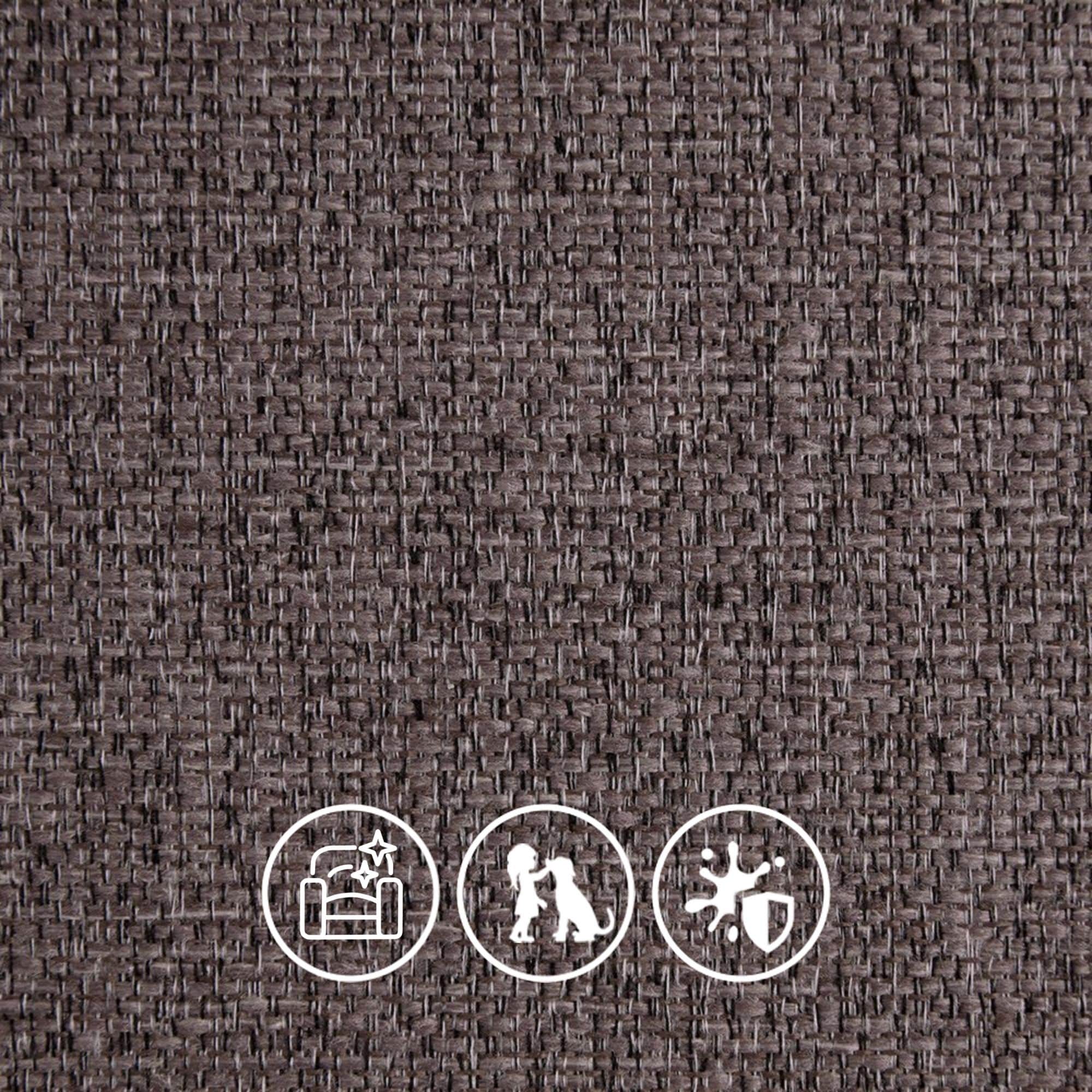 <b>Everday Textured Weave</b><p>

<p>EasyCare, Family Friendly, Stain Resistant<p>

<b>Composition</b>: 100% Polyester<p>

Abbott is a textured linen-look fabric, combining natural elegance with practical performance. Easy-care and stain-resistant, it’s perfect for family homes, offering durable, soft, and stylish upholstery that stands up to everyday living.